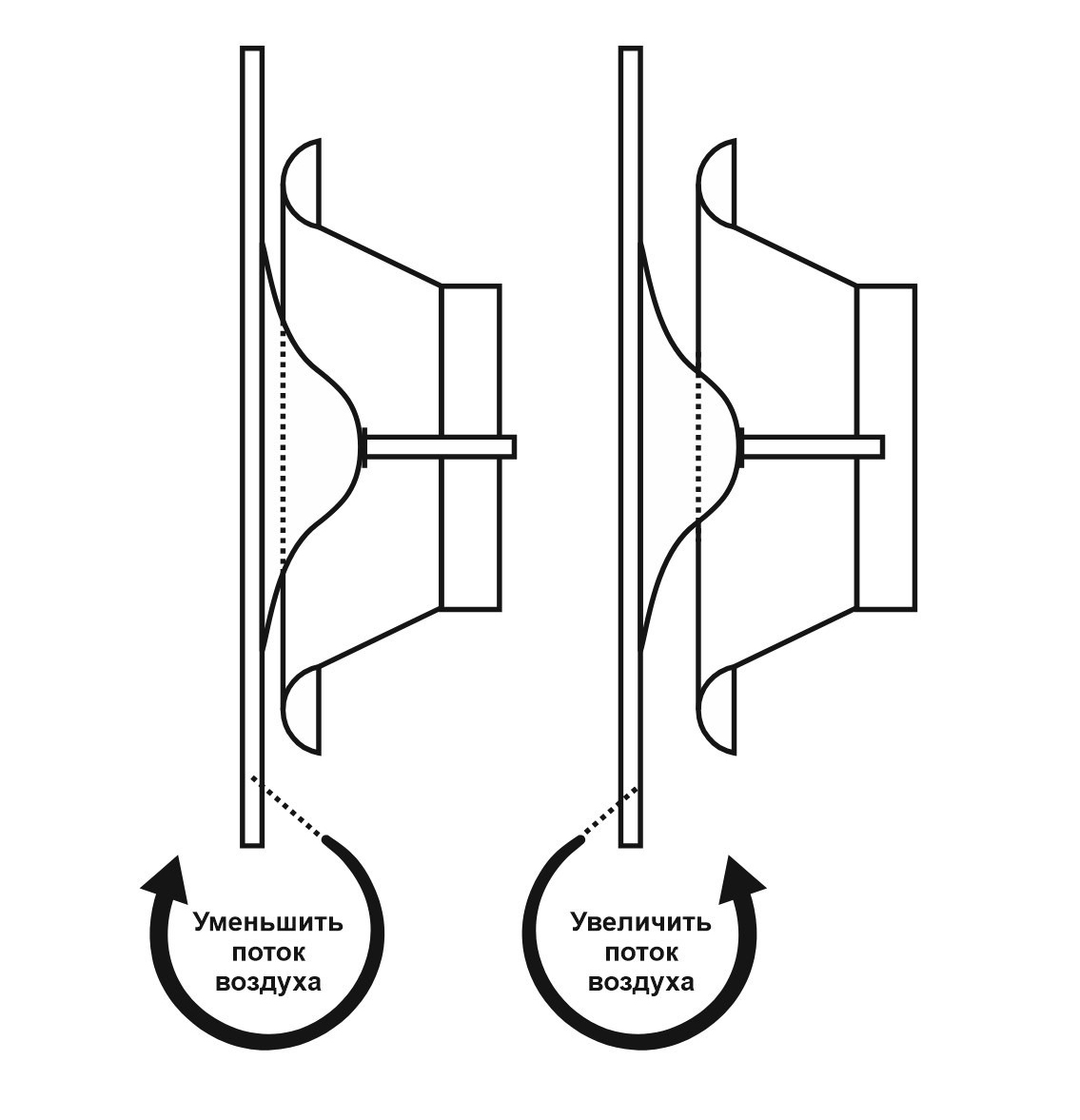 Анемостат со стеклянной внешней частью FOZA D 125 мм. Матовое стекло. Чёрный круглый. RAL 9005